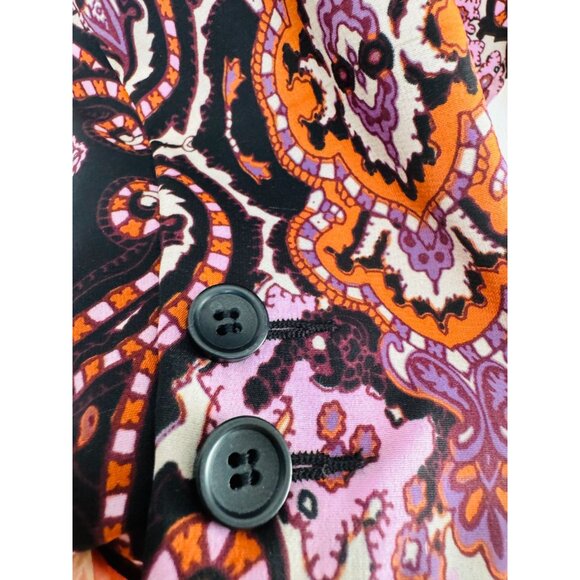 Colorful INC Medium International Concepts Paisley Blazer Jacket - Picture 7 of 11